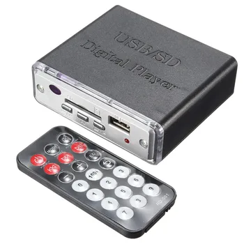 

12V Portable Power Amplifier MP3 SD USB Audio Player Reader 3-Electronic Keypad Control with Remote