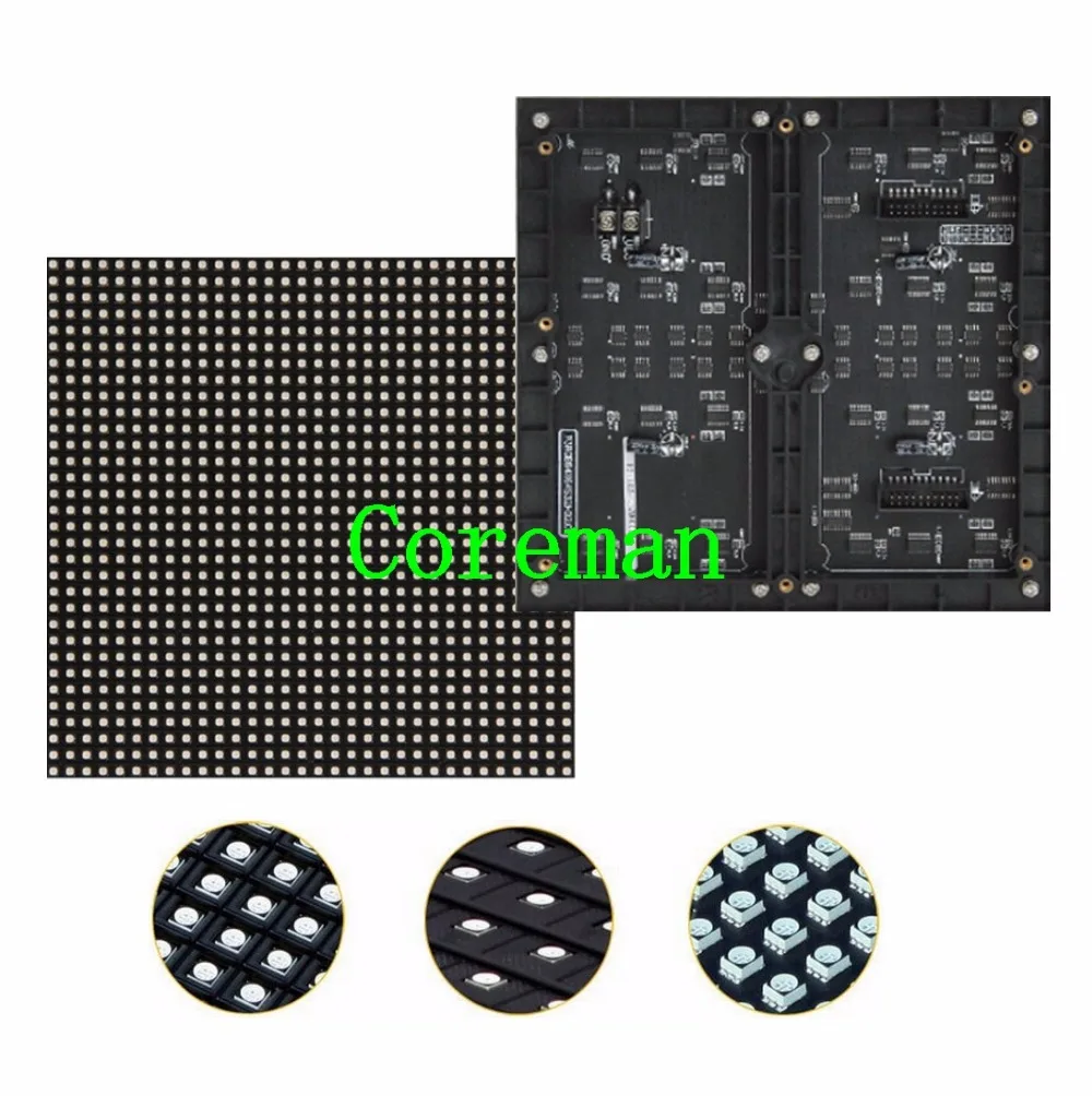 Внутренняя Светодиодная панель P6 SMD RGB полноцветная 32*32 пикселей 192*192 мм HUB75 P2 P3 P4 P5