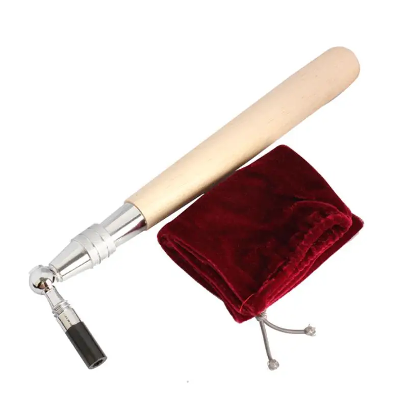 

Professional Extension L-shape Tip Piano Tuning Hammer Wrench Lever Hardwood Handle with Velvet Drawstring Storage Bag