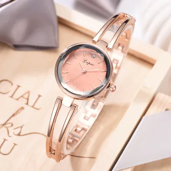

Ladies Watch Rhinestone Hollow Out Bracelet Wristwatch Women Fashion Rose Gold Watches Ladies Alloy Analog Quartz relojes New