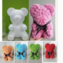 2019 Hot Sale 25cm Soap Foam teddy rose Bear Artificial flower bear for New Year /Valentines /Christmas and girlfriend gift box 2019 Hot Sale 25cm Soap Foam teddy rose Bear Artificial flower bear for New Year /Valentines /Christmas and girlfriend gift box