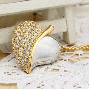 Crystal Heart Jewelry font b Usb b font Flash Drive 64GB Jewelry font b Usb b