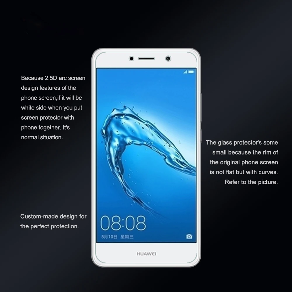 Для Huawei Y3 Y5 Y6 Y7 2017 II закаленное стекло 5 дюймов 9H 2.5D Защита от царапин Премиум