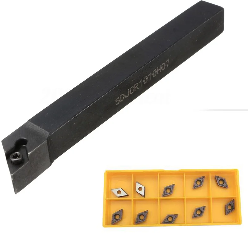SDJCR1010H07 HSS Holder DCMT070204 Carbide Turning Inserts CNC Lathe
