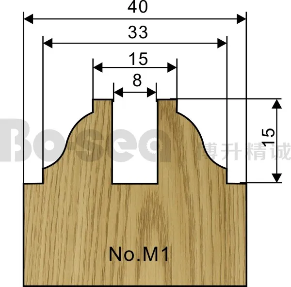 5 шт./компл. дверная рама резак для деревообработки 3 шт.-паз 2pcs-Mortise шпинделя машина резак Бо-море - Длина режущей кромки: M1