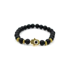 Натуральный матирующий камень питания Id мужской браслет женский Fatima браслет на ладонь наручные браслеты