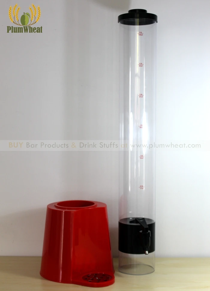 Красный 3 литра держатель чашки пива башня Диспенсер со льдом трубки BT10