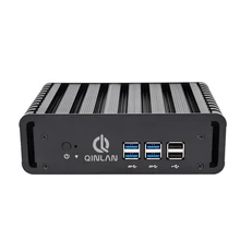 Qinlan безвентиляторный Intel Dual Core 4 темы I7 4500u Max 3.0 ГГц Mini PC gamig Micro PC Fenêtres 10 Linux HDMI VGA LAN