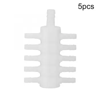 

1/10 White Air Nutrient Mainfold Splitter Divider Water Irrigation Hydroponic Accessories 5PCS