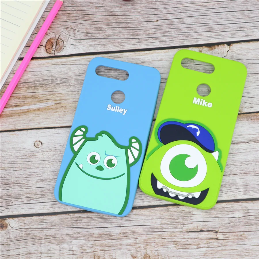 

Cartoon Monsters Sully Silicone Cover Phone Case for Huawei P20 P30 Mate 9 10 20 Pro X Nova 3 3e 3i 4 Honor 8X 10 9 Lite 9i 9N