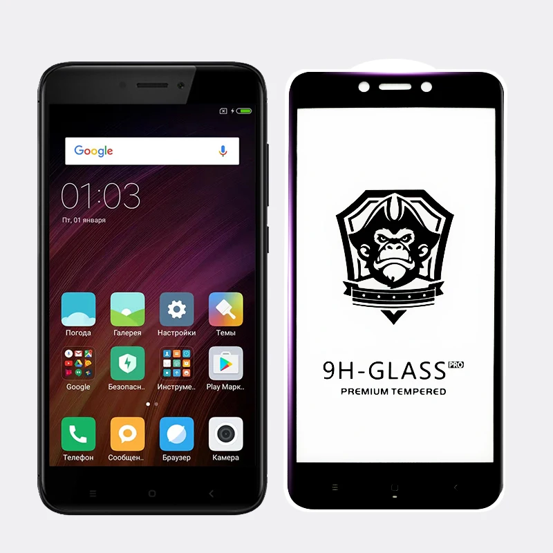 GonoRack 6D كامل غطاء واقي للشاشة ل Xiaomi Redmi 4X4 برو الزجاج المقسى ل Redmi ملاحظة 4X 5A 5 زائد النسخة العالمية