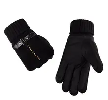 GLV933C Men s leather winter warm font b gloves b font skiing outdoor ride bicycles anti