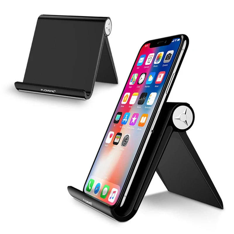 

Universal Phone Holder Stand For iPhone X XS Max XR Mobile Phone Tablet PC Folding Shaft Adjustable Table Holder Support