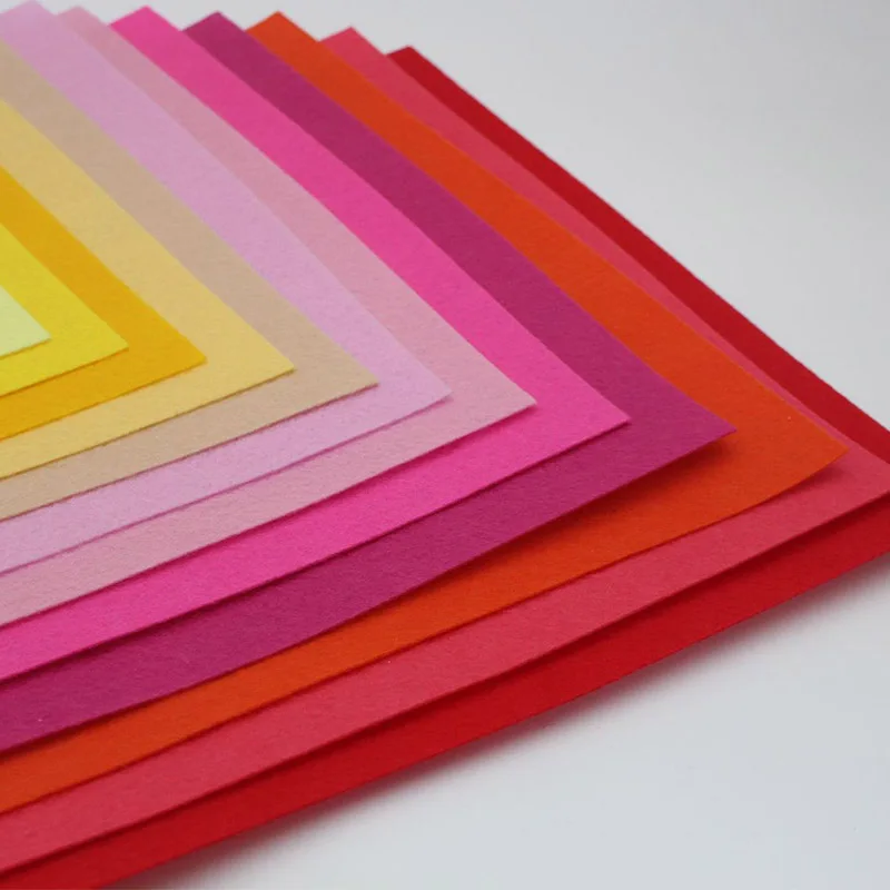40 цветов Высокое качество нетканый Войлок Ткань толщина полиэстер Войлок DIY ручной работы домашний декор материал