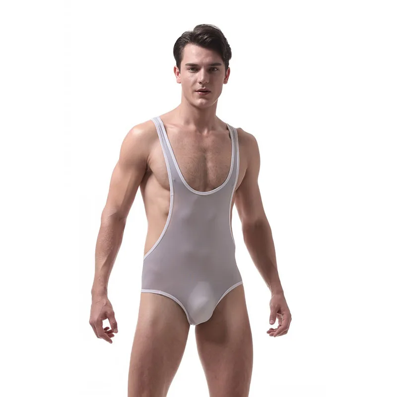 Парни в женском купальнике попку