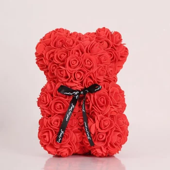 

1PC Rose Bear Red Flower Decoration Wedding Valentine'S Day Gift Creative Teddy Bear