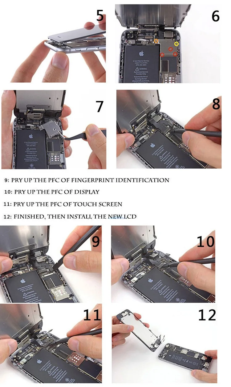 Gpadparts AAA+ экран для iPhone 5S i6 lcd ремонт iPhone 6s 6s plus lcd iPhone 7 сенсорный 3D дисплей дигитайзер полная сборка