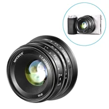 Фиксированный объектив Neewer 25 мм f/1,8 с ручным фокусом для цифровых беззеркальных камер sony E-Mount A6500, A6300, A6100, A5000, A5100