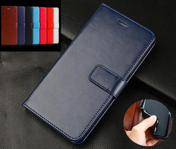 

Flip Leather Case + Soft Silicon Back Cover For Highscreen Power Five Power 5/Power Five Pro (5.0") Vintage Wallet Case