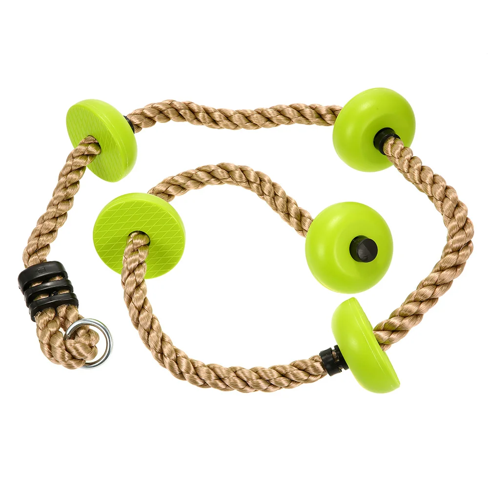 2M Climbing Rope with Platforms Five Knotted Disc Climbing Rope Garden