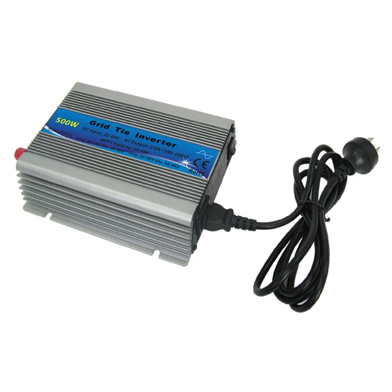 

GWV-500W Grid Tie Inverter Pure Sine Wave Power Inverter MPPT Function 22-60VDC Input 220V Output For 60/72 Cells Solar Panels