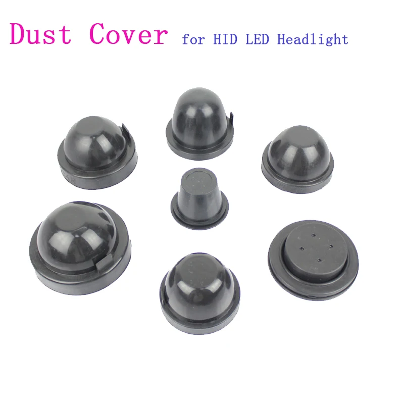 HID LED headlight car dust cover rubber waterproof sealing headlight cover car styling accessories 1