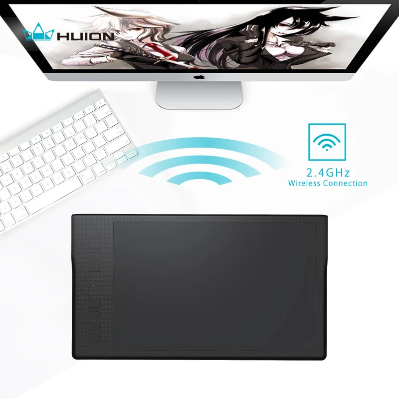 Цена HUION Новый Inspiroy Q11K беспроводной цифровой графический планшет профессиональный графический планшет с 8192 уровнями