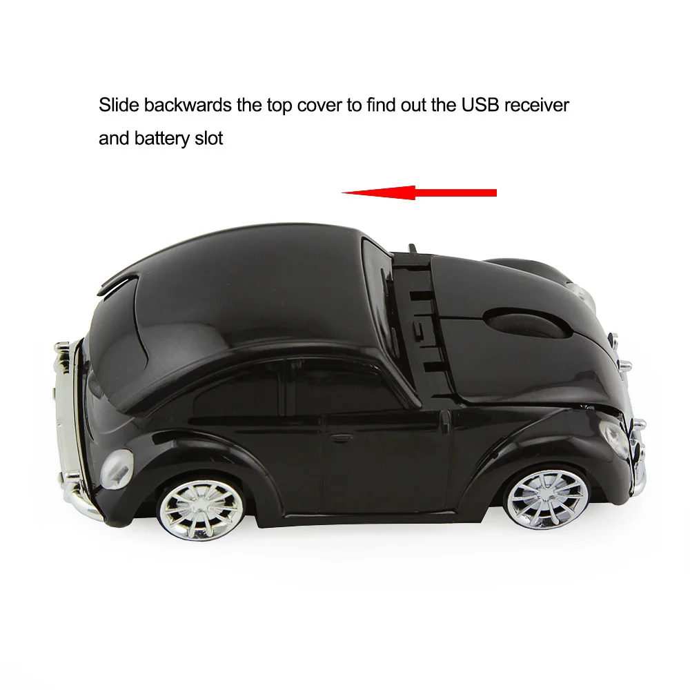 Optical Wireless Mouse Car VW Ladybug Shape Cordless Mause 3D USB Computer Mice Beatles Car Gaming Mouse For Xmas Gift