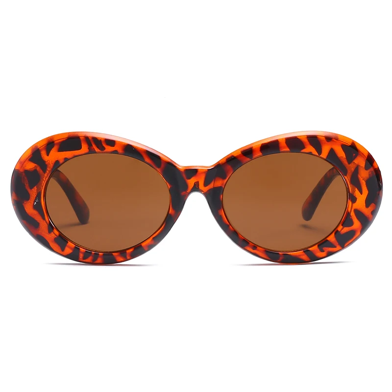 Fashion 2019 Kurt Cobain Glasses White Oval Clout Goggles Sunglasses Rapper Shades Fancy Glasses for Men Women oculos UV400 Top