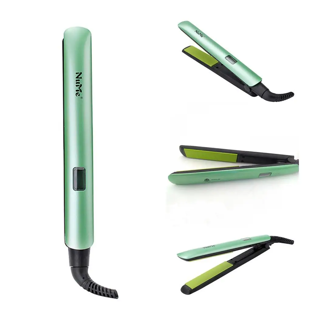 

Electric Hair Straightener Curler Dual Use Portable Dry Hair Splint Styling Tool Fast DIY Hairstyle Straight Curl Hair Stick