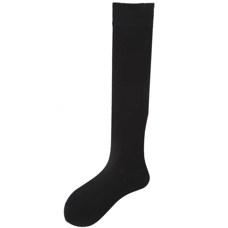 SP& CITY, шикарные, винтажные, цветные, хлопковые, Харадзюку, высокие носки для женщин, японский стиль, для студентов, длинные, женские, модные, эластичные носки - Цвет: black
