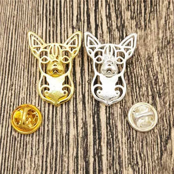 

Wholesale Trendy Cute Chihuahua Dog Broches And Pins Collar Pin Jewelery Clothing Badge Accessories Gift Brooches For Women