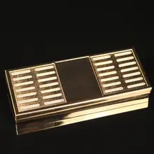 Позолоченный увлажнитель для сигар увлажняющая хлопчатобумажная коробка для 200 сигар