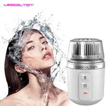 Глубокая пора Водонепроницаемая электрическая щетка для чистки лица Массажер очиститель кожи перезаряжаемая портативная мини щетка для чистки лица