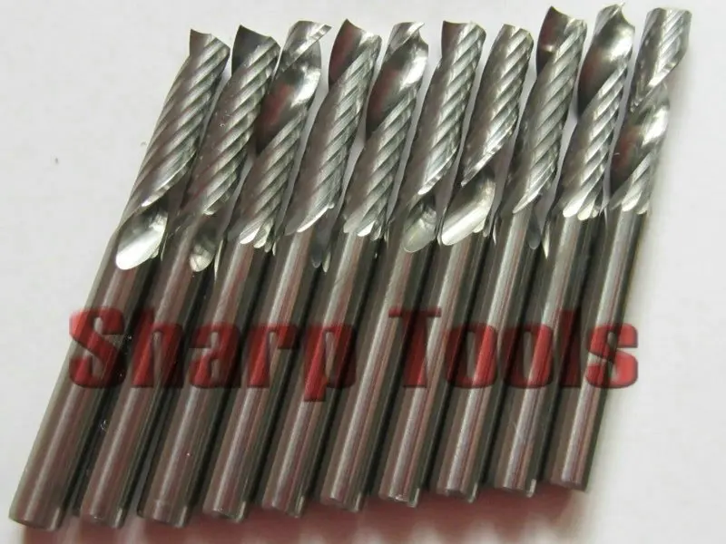 10pcs/lot 4X12mm one flute milling tools, cutting bits, cnc end mills