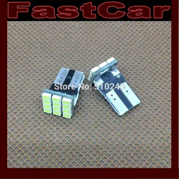 

100x Car Auto LED T10 194 W5W 12 led smd 3020 Wedge LED Light Bulb Lamp T10 12SMD White Free shipping
