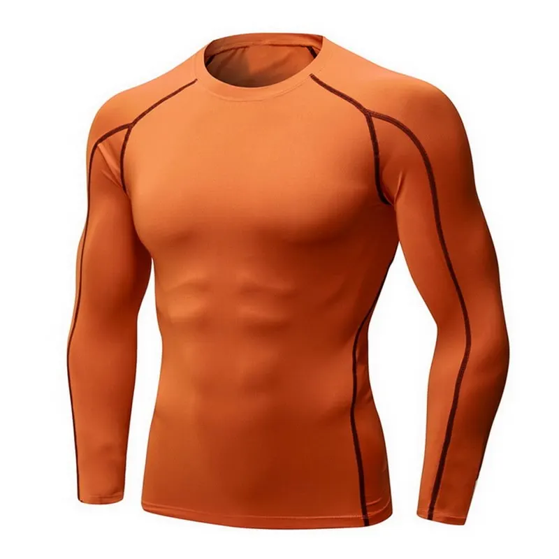 Vertvie, быстросохнущая Мужская футболка для бега, с длинным рукавом, для фитнеса, топы для мужчин, бодибилдинг, компрессионные футболки, для похудения, спортивные, облегающие