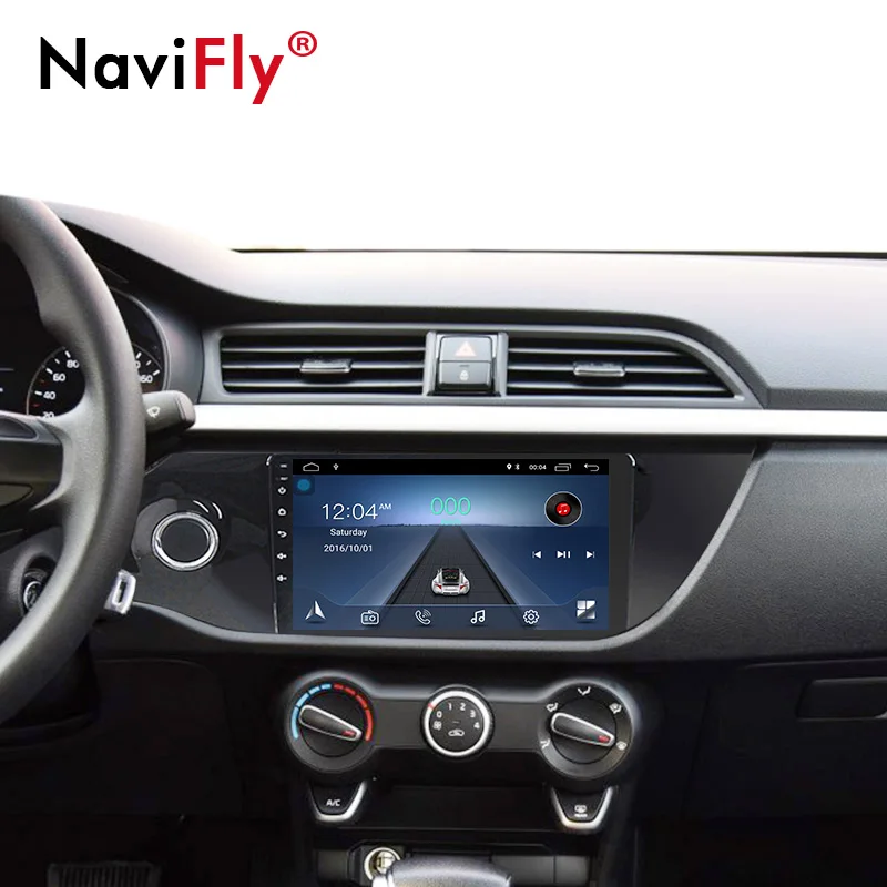 Navi Fly полный сенсорный экран 9 дюймов Большой Android8.1 Автомобильная магнитола для KIA