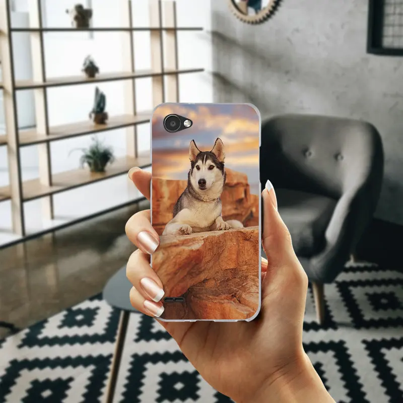 Симпатичные Сибирский хаски Мягкий мобильный телефон Аксессуары для LG G2 G3 MINI G4 G5