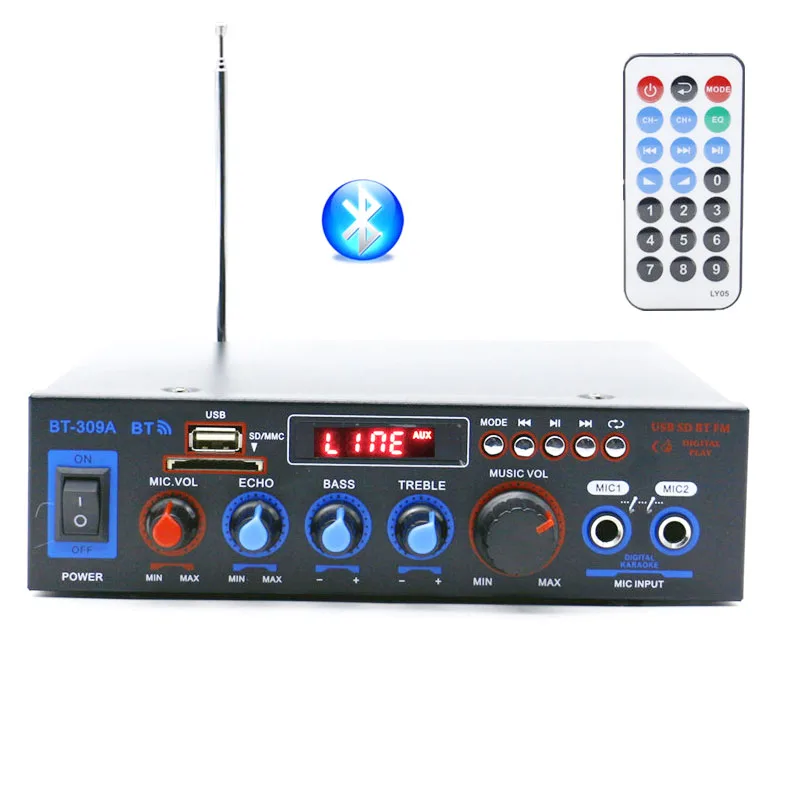 Mini amplifier speaker amplifier card USB flash drive DC 12V/ 220V