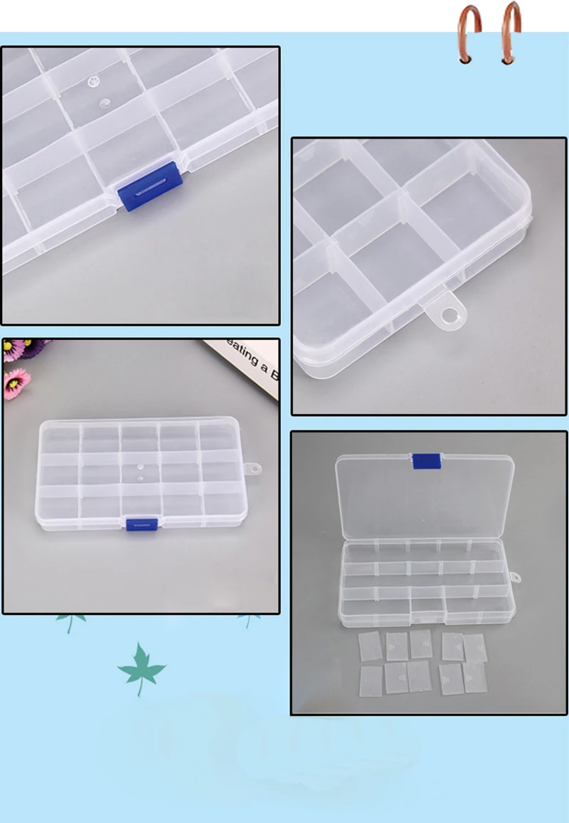 MOONCRESIN 15 слотов 4 цвета пластиковая коробка для хранения ювелирных изделий Pill прозрачный чехол алмазная живопись Coss стежка вышивка мозаика инструменты