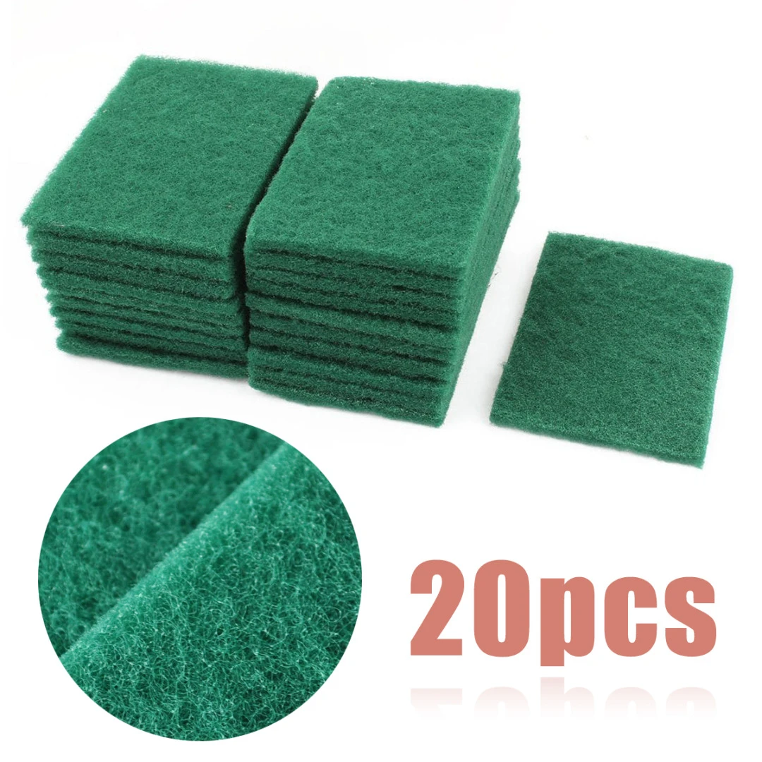 20pcs Lot Useful Green Sponge Bowl Dishwash Sponge Kitchen Clean Scrub Cleaning Pads Sponge Kitchen Pads Spongecleaning Sponges Kitchen Aliexpress