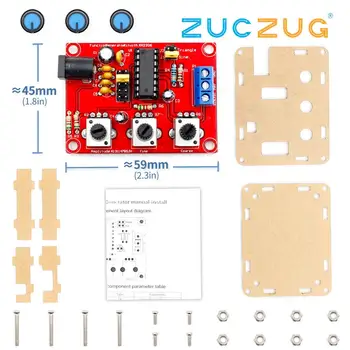 

Soldered Signal Generator DIY Kit Sine/Triangle/Square Output 1Hz-1MHz Signal Generator Adjustable Frequency Amplitude XR2206