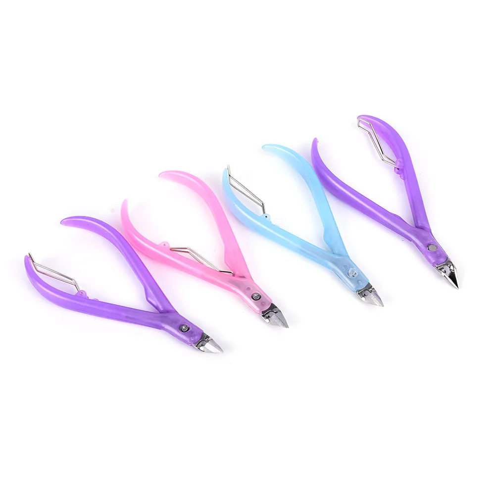 

Stainless Steel Cuticle Nail Clipper Manicure Scissors Nail Cuticle Clippers Random Color