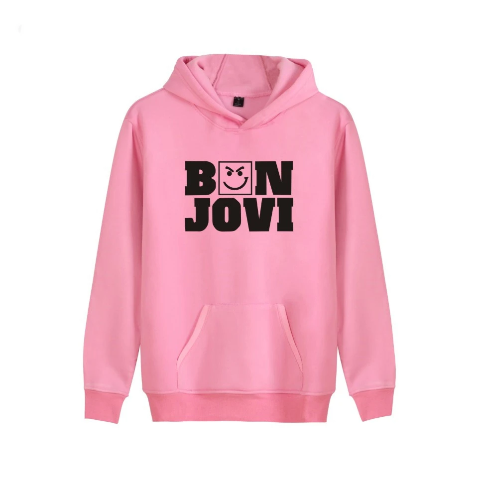 Bon jovi pink hoodie Clearance