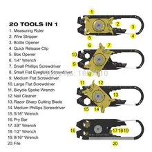 

Multi-function Combination Tool Key Screwdrivers Saws Wrenches Knives Multi Tools EDC Outdoor Portable Combination Tool