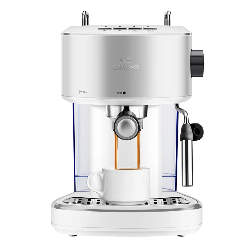 

20Bar Maker Coffee Machine Italian Fully Semi-automatic Steam Type Pump Pressure Mute Easy To Clean Dual Temperature Control