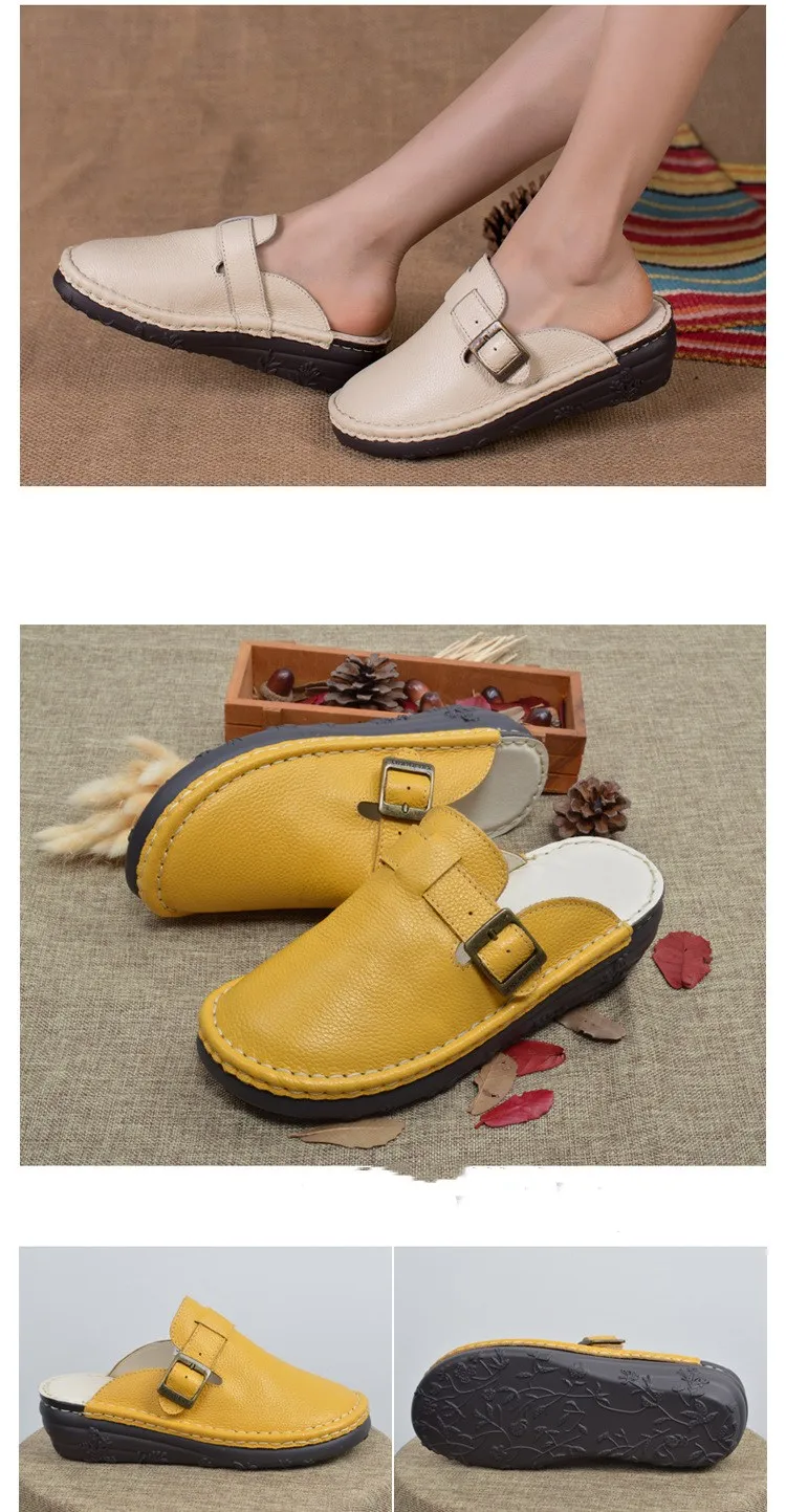 Careaymade/Новинка; тапочки из натуральной кожи; белые туфли ручной работы; художественная обувь на плоской подошве в стиле ретро mori girl; удобная повседневная обувь