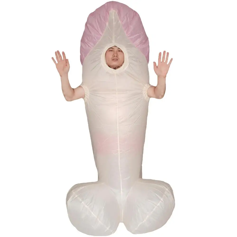 Надувной костюм-пенис для взрослых, карнавальный костюм на Хеллоуин, нарядное платье Вилли, карнавальный наряд, ночное платье для оленя