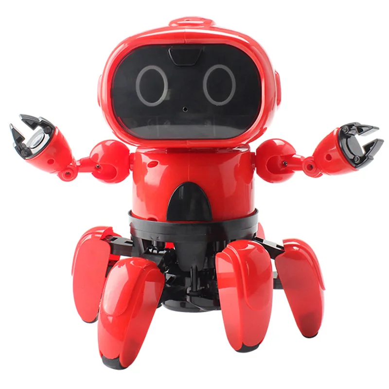 

Intelligent Programming 6-Way Remote Control Robot Finish Version Patrol Obstacle Avoidance / Gesture Following / Sport Mode
